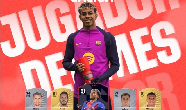 开云体育官网-官方：巴萨前锋亚马尔当选西甲12月最佳球员，连续2个月获奖